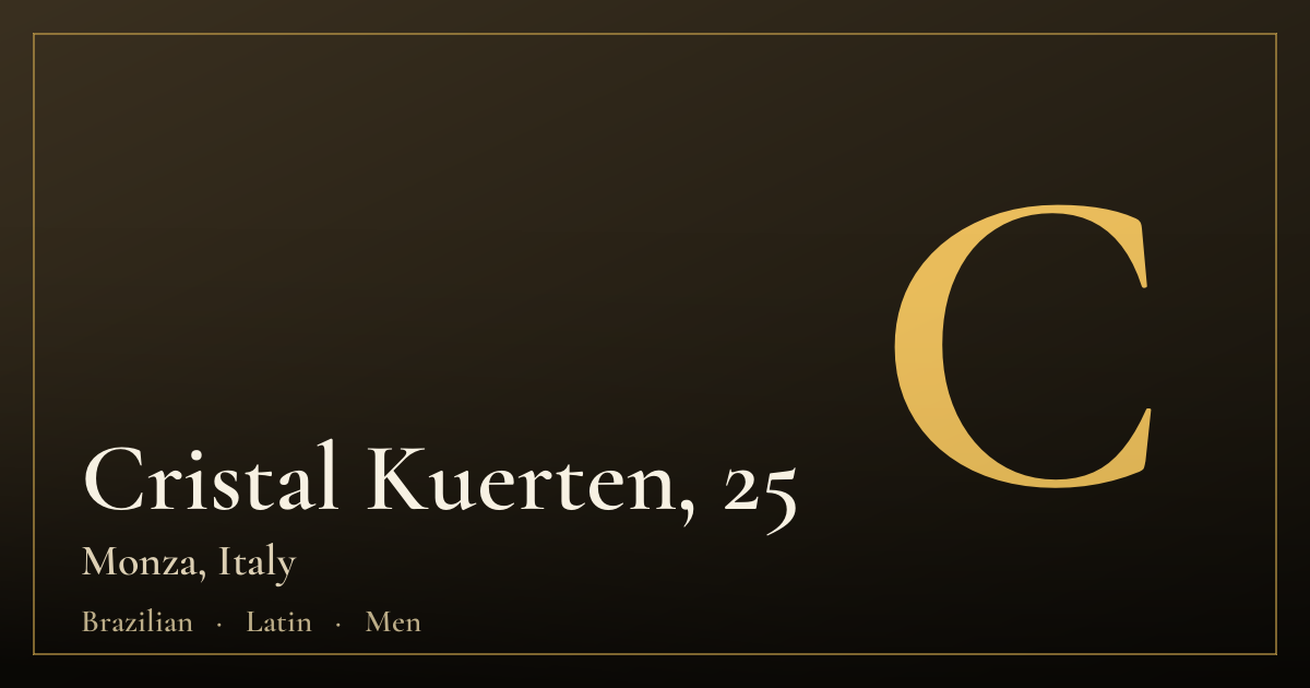 Cristal Kuerten, 25 — Monza