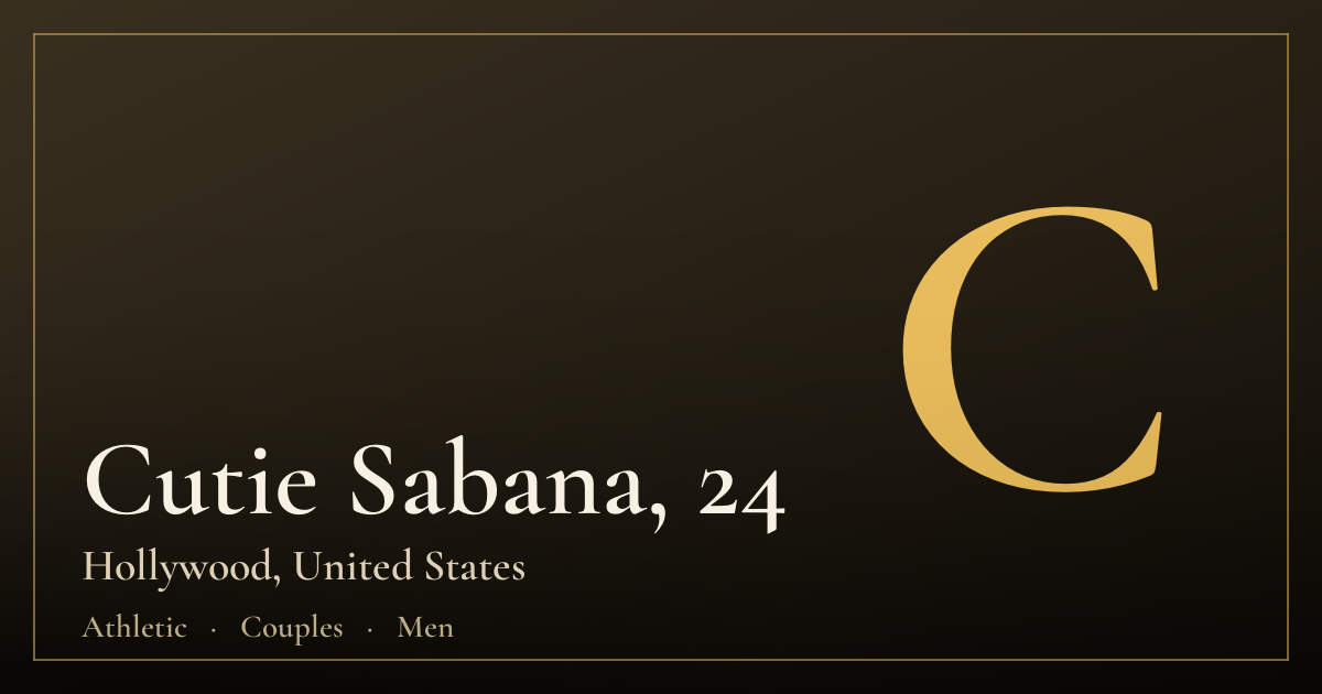 Cutie Sabana, 24 — Hollywood