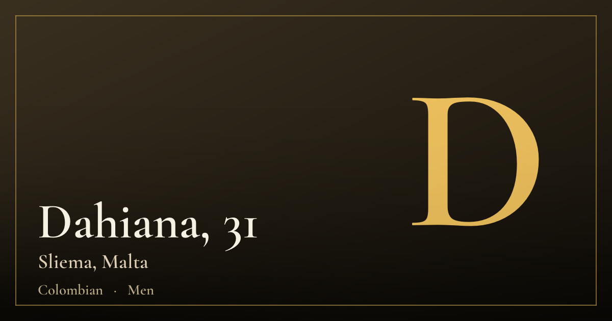 Dahiana, 31 — Sliema