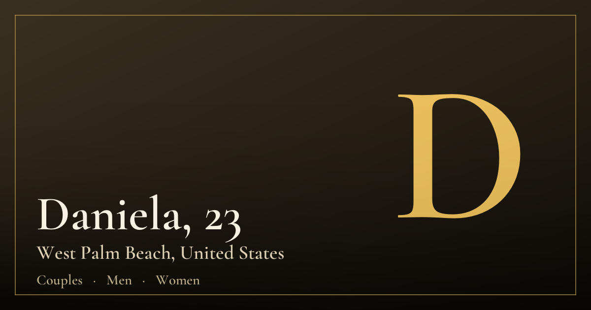 Daniela, 23 — West Palm Beach