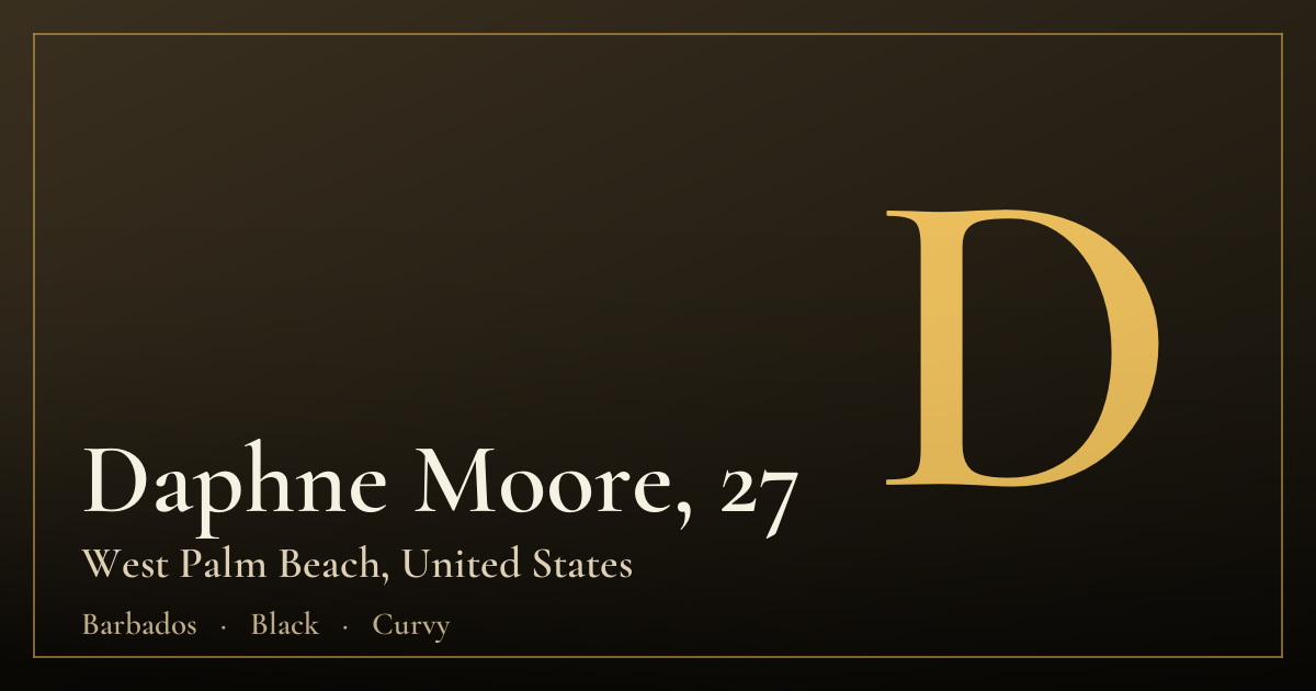 Daphne Moore, 27 — West Palm Beach