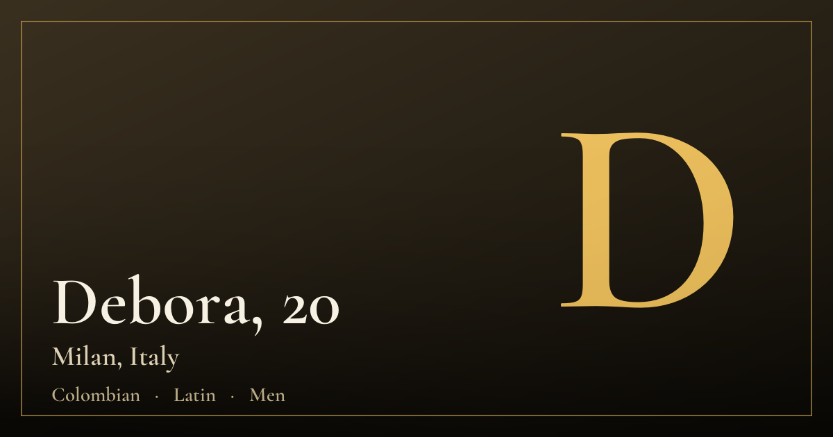 Debora, 20 — Milan