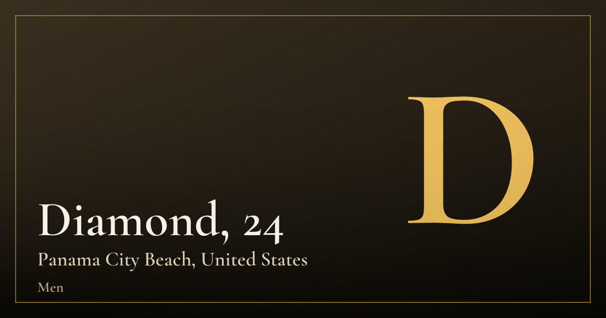 Diamond, 24 — Panama City Beach