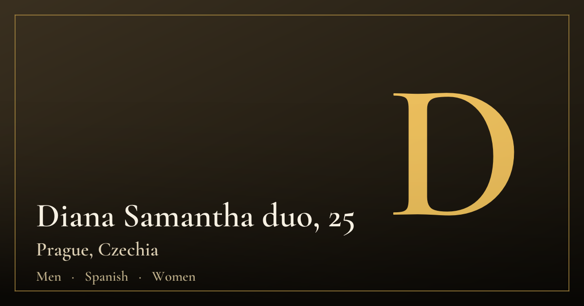 Diana Samantha duo, 25 — Prague
