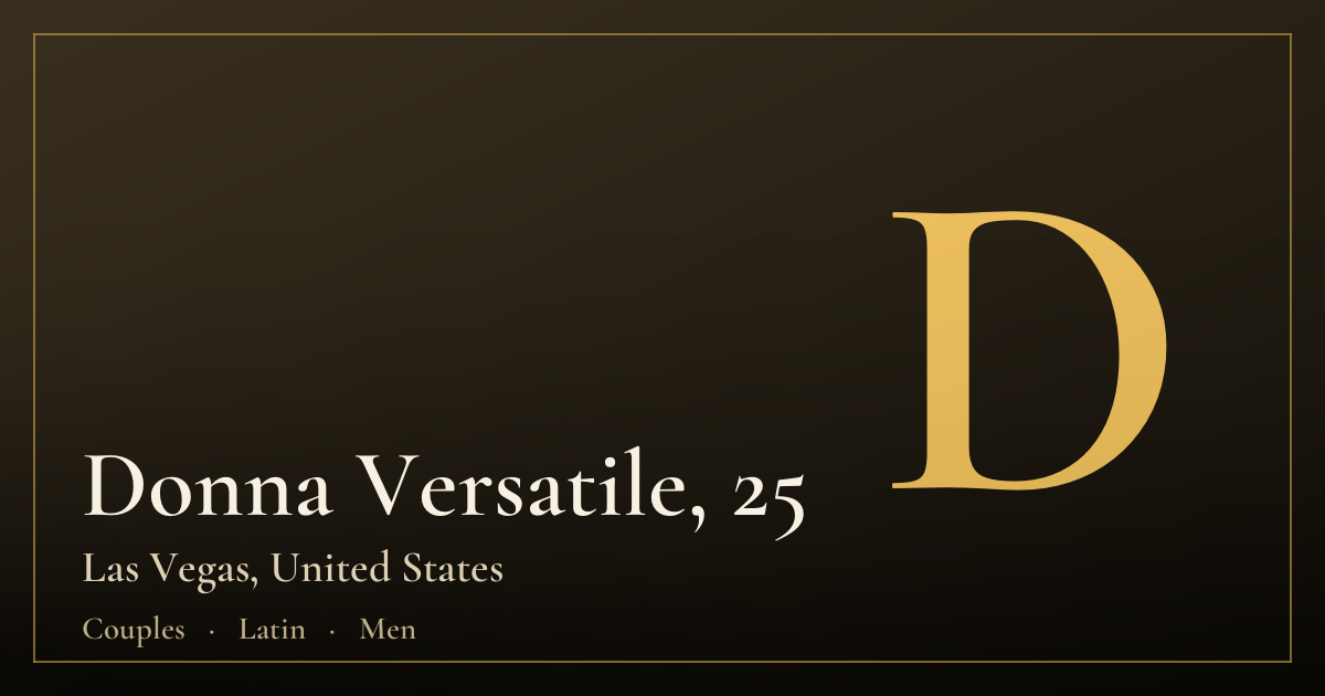 Donna Versatile, 25 — Las Vegas