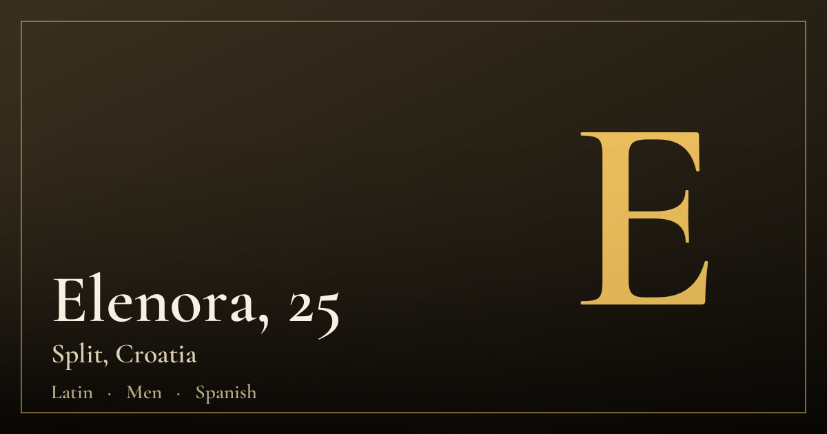 Elenora, 25 — Split