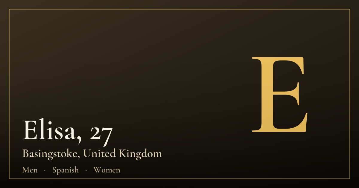 Elisa, 27 — Basingstoke