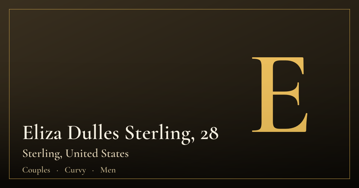 Eliza Dulles Sterling, 28 — Sterling