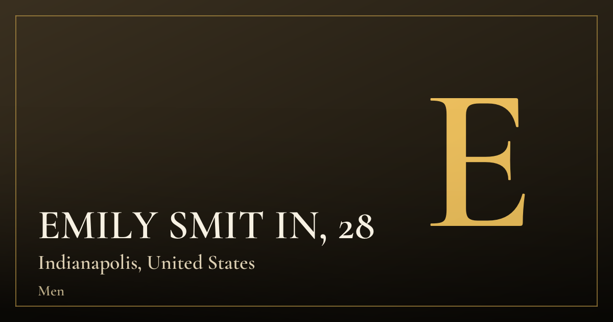 EMILY SMIT IN, 28 — Indianapolis