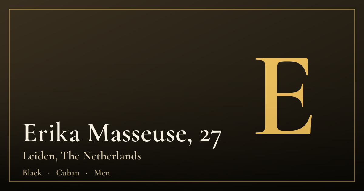 Erika Masseuse, 27 — Leiden