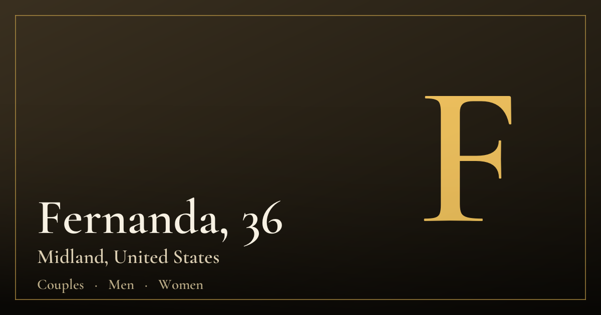 Fernanda, 36 — Midland