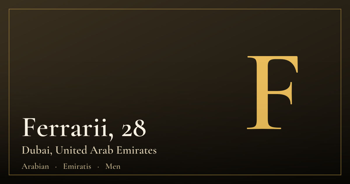 Ferrarii, 28 — Dubai
