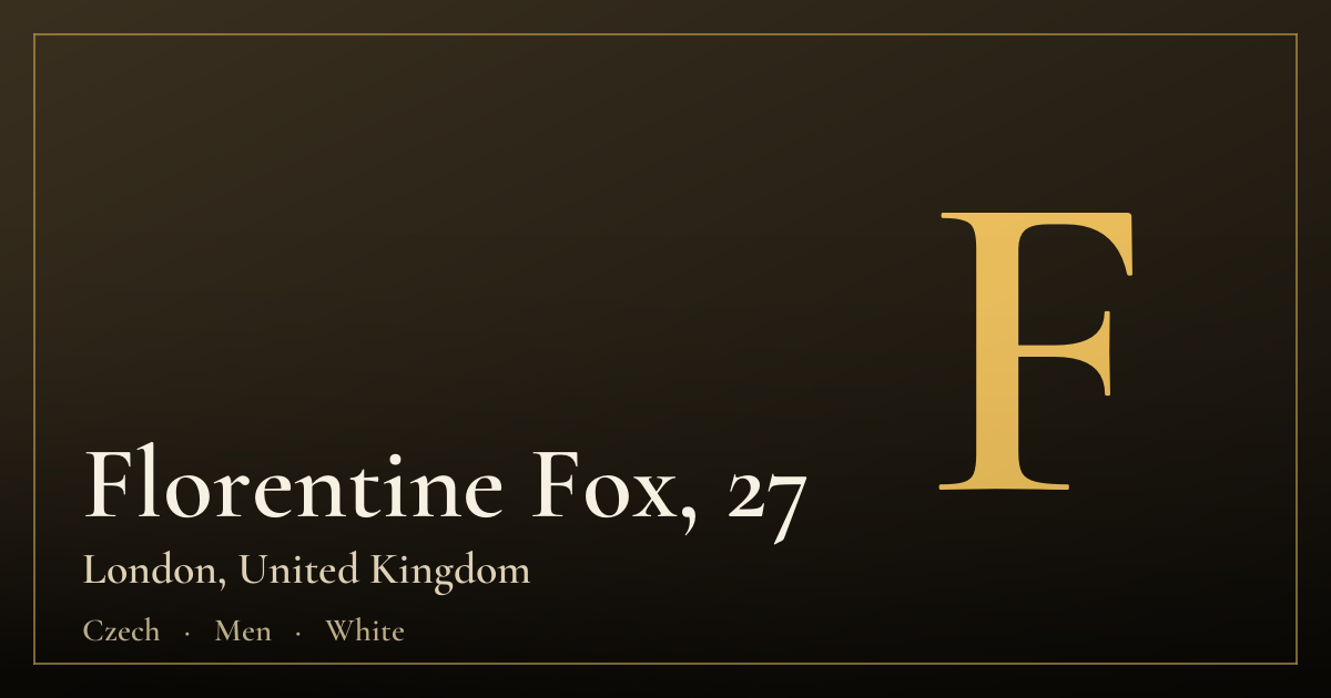 Florentine Fox, 27 — Лондон
