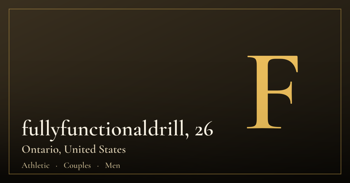 fullyfunctionaldrill, 26 — Ontario