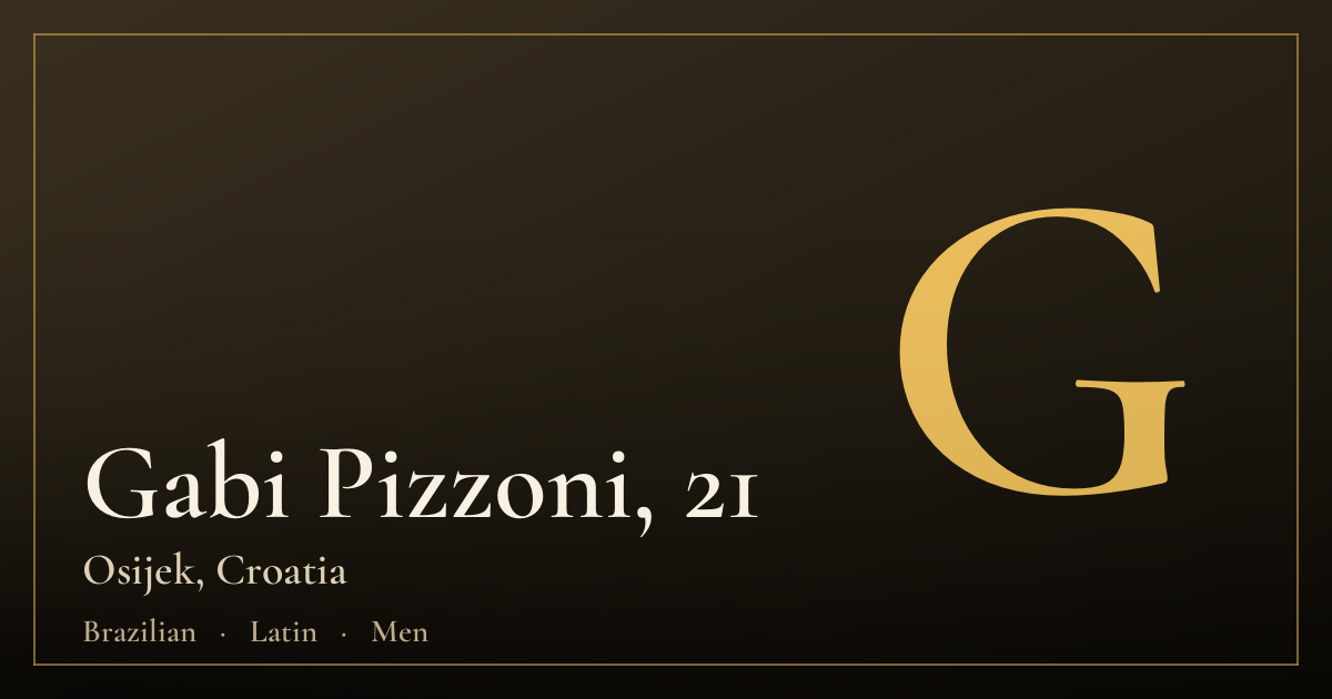 Gabi Pizzoni, 21 — Osijek