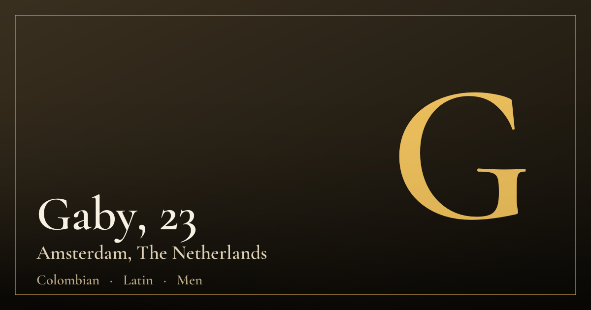 Gaby, 23 — Amsterdam