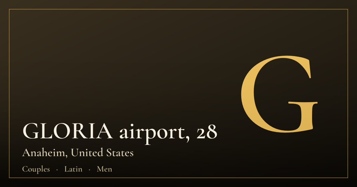 GLORIA airport, 28 — Anaheim