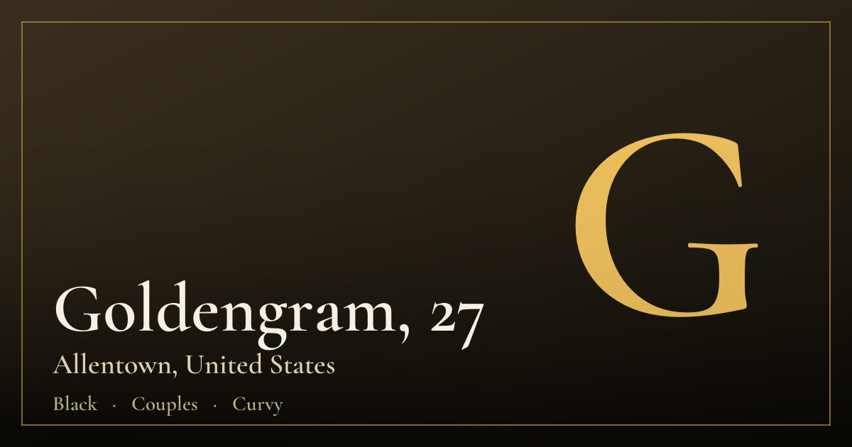 Goldengram, 27 — Allentown