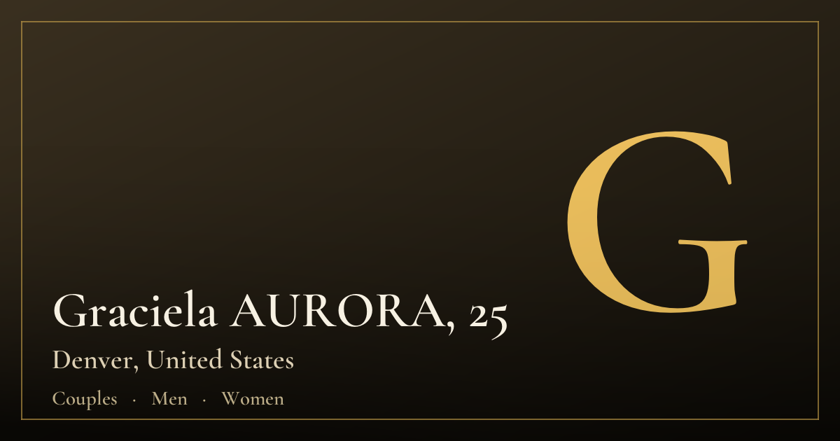 Graciela AURORA, 25 — Denver