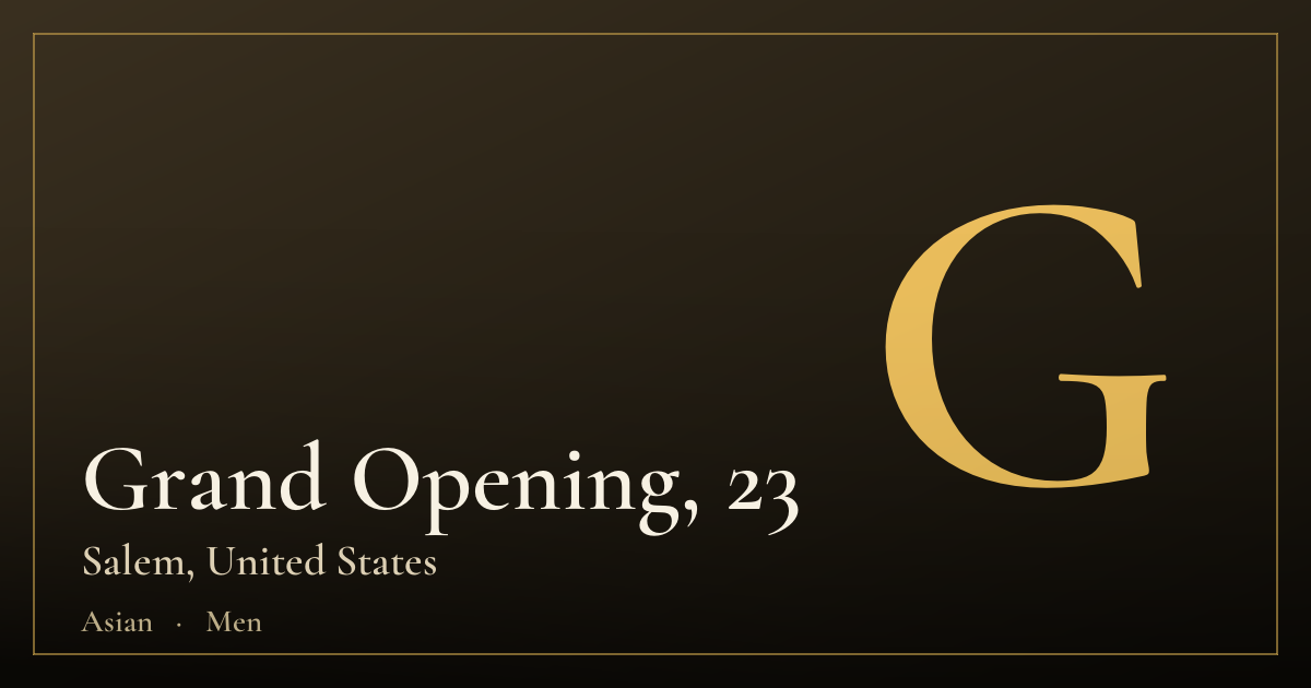 Grand Opening, 23 — Salem