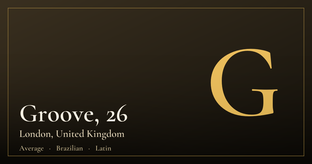 Groove, 26 — Лондон