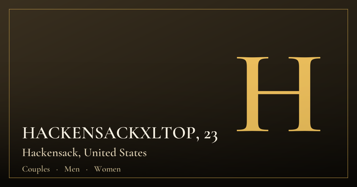 HACKENSACKXLTOP, 23 — Hackensack