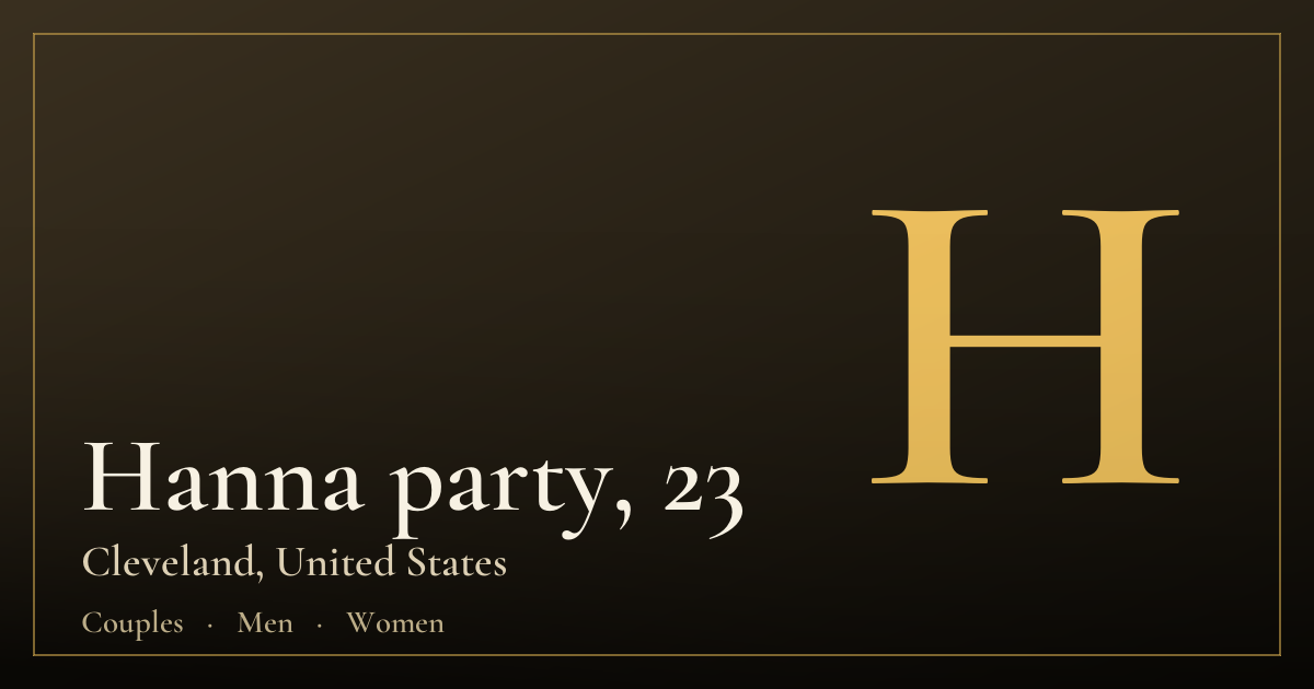Hanna party, 23 — Cleveland