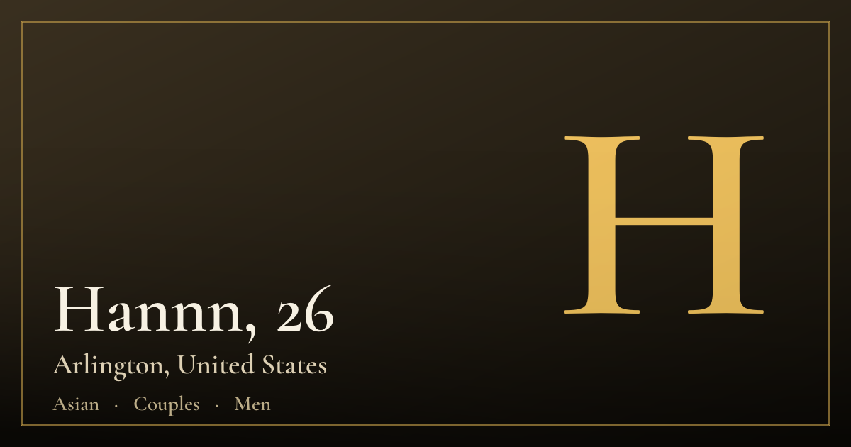 Hannn, 26 — Arlington