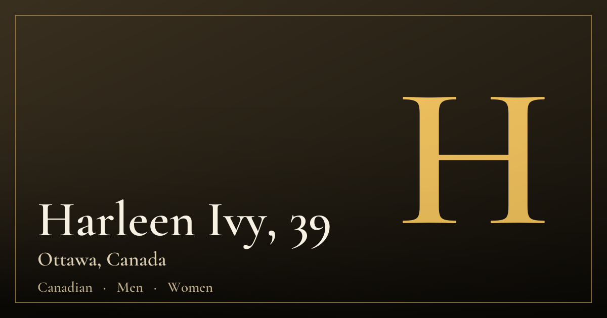Harleen Ivy, 39 — Ottawa