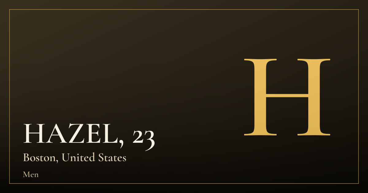 HAZEL, 23 — Boston