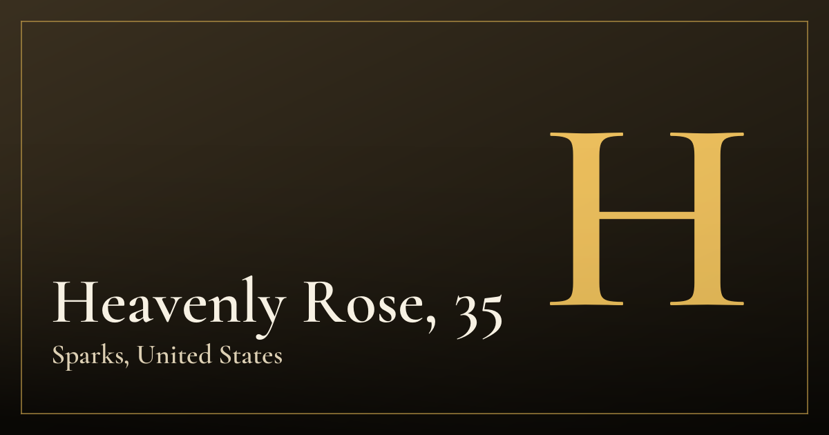 Heavenly Rose, 35 — Sparks