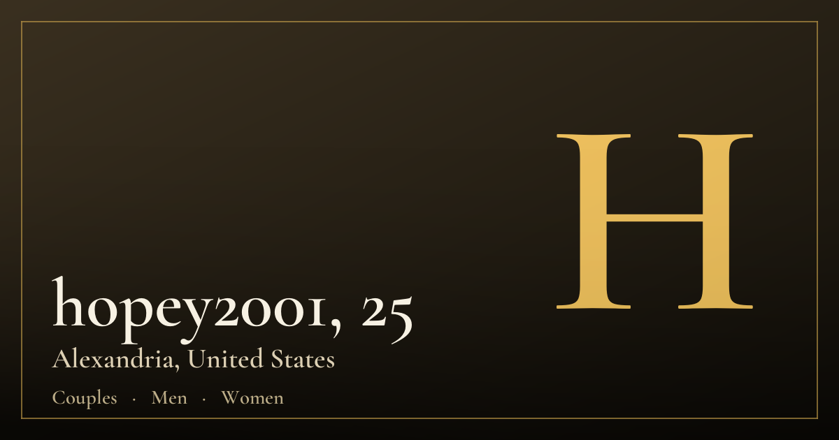 hopey2001, 25 — Alexandria