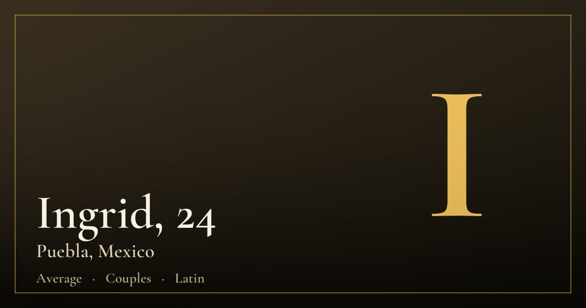 Ingrid, 24 — Puebla