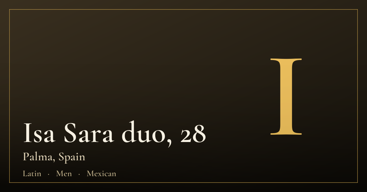 Isa Sara duo, 28 — Palma