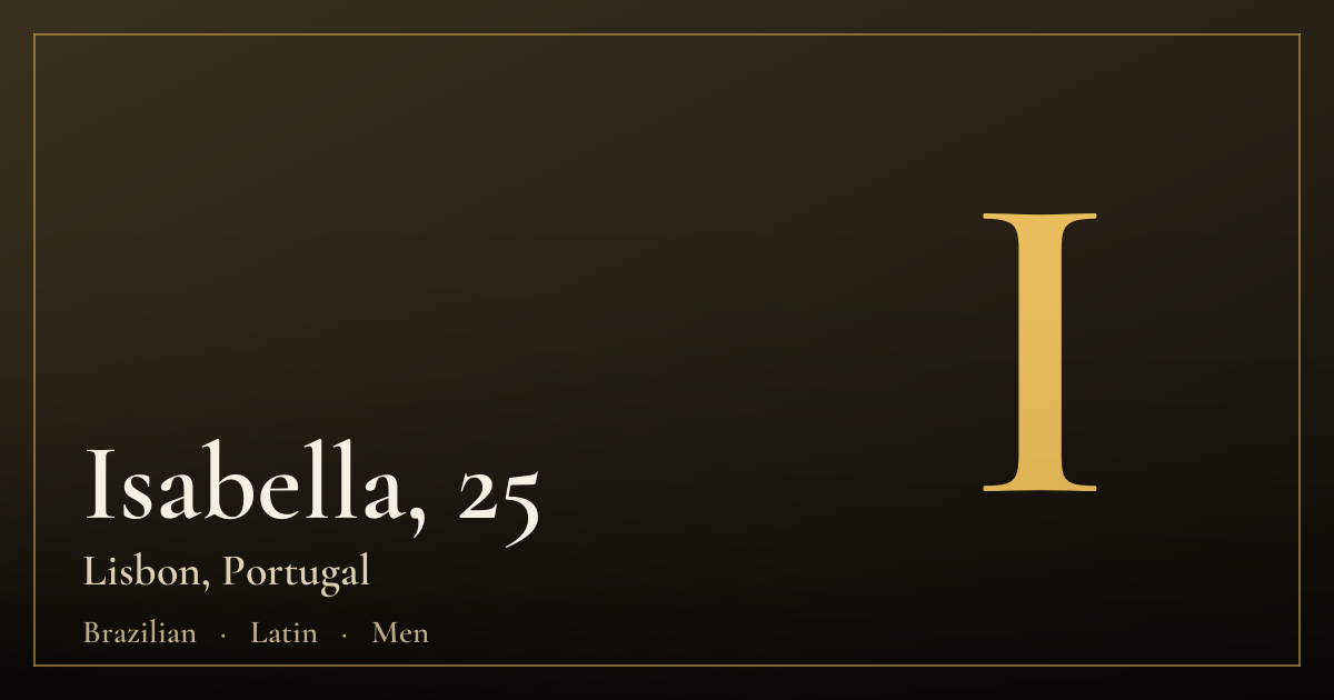Isabella, 25 — Лиссабон
