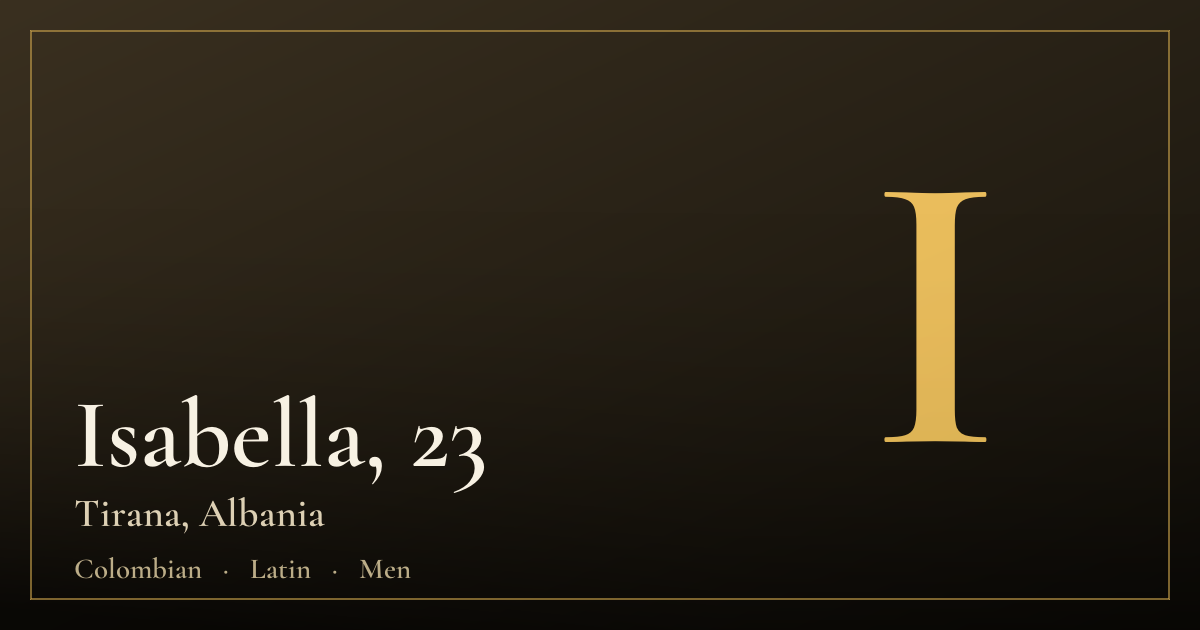 Isabella, 23 — Tirana