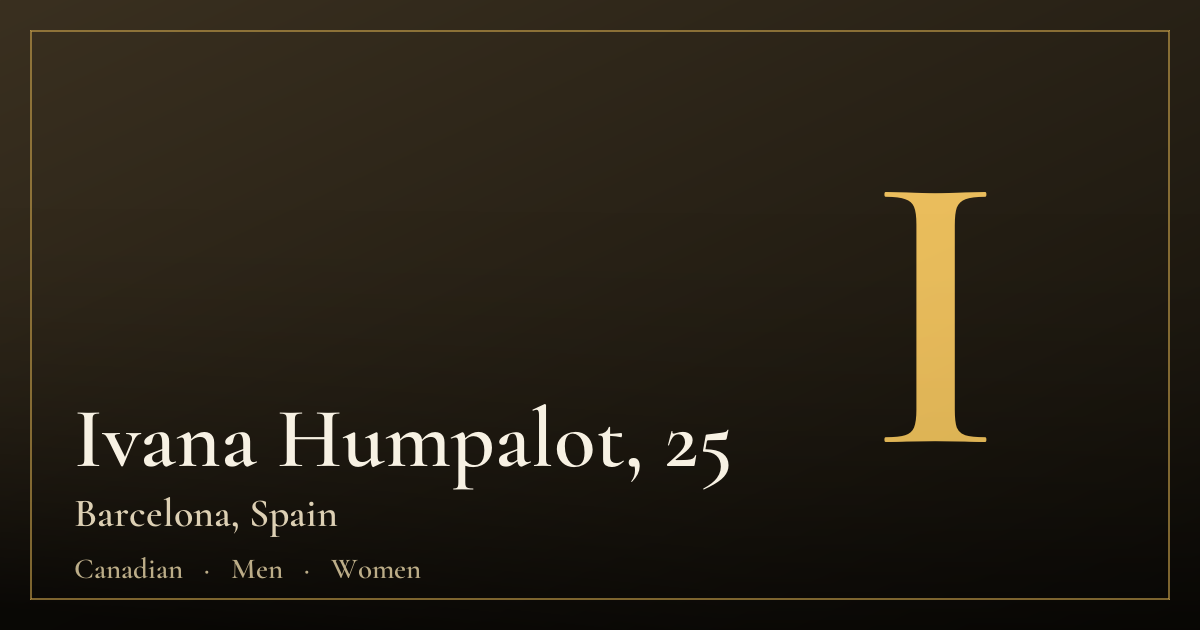 Ivana Humpalot, 25 — Barselona
