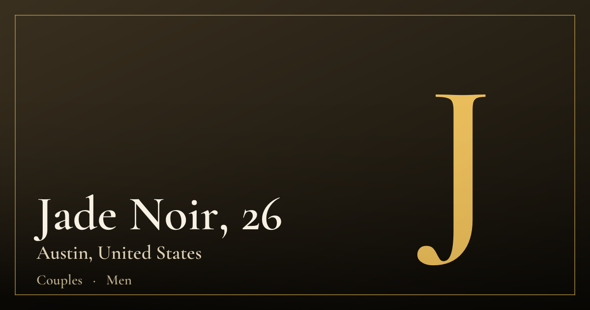 Jade Noir, 26 — Austin