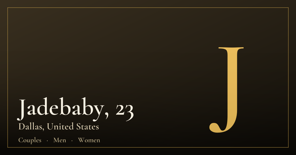Jadebaby, 23 — Dallas