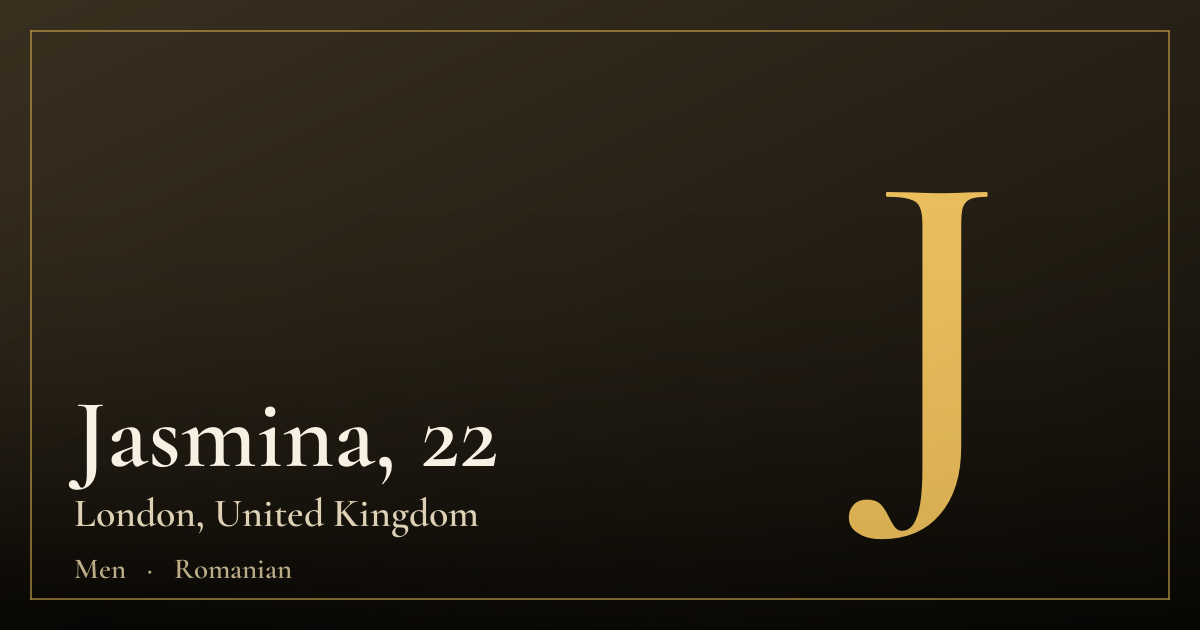 Jasmina, 22 — London