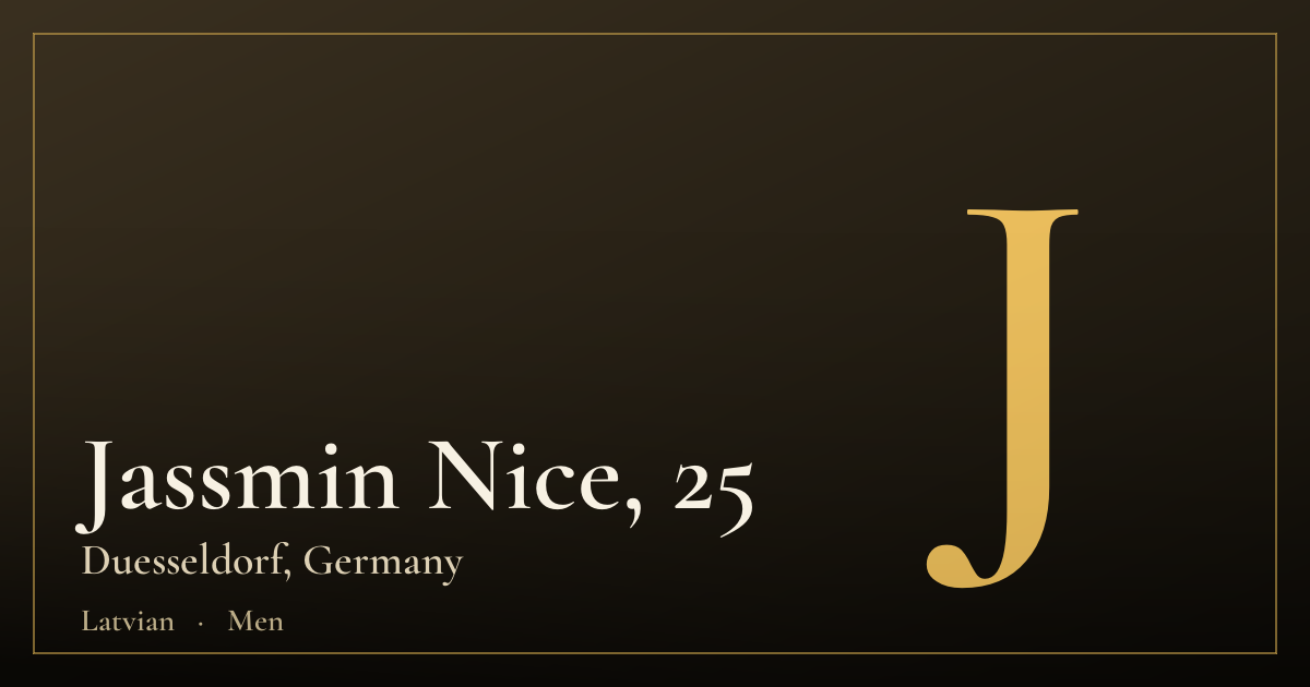 Jassmin Nice, 25 — Duesseldorf