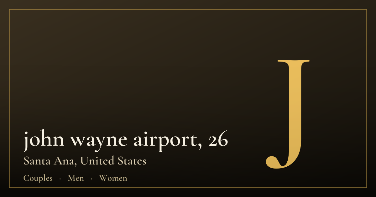 john wayne airport, 26 — Santa Ana