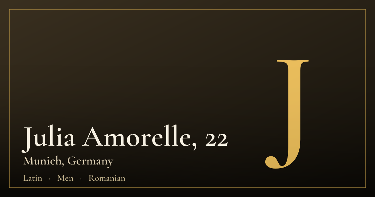Julia Amorelle, 22 — Munich