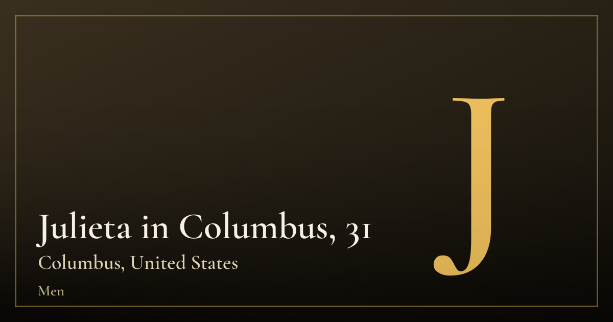 Julieta in Columbus, 31 — Columbus