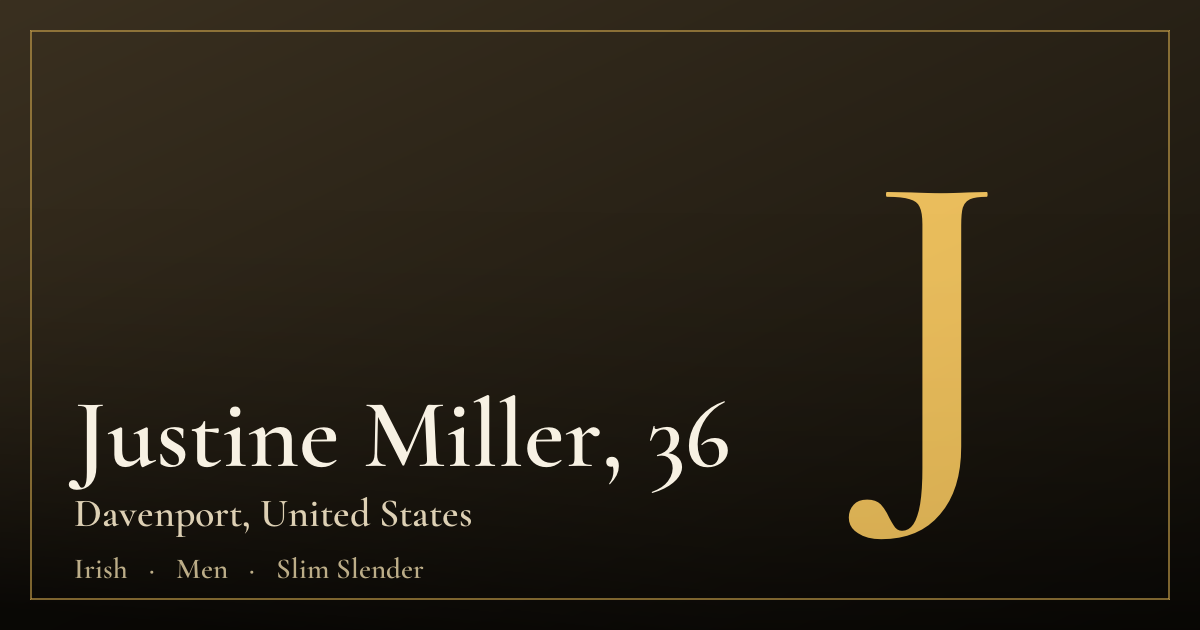 Justine Miller, 36 — Davenport