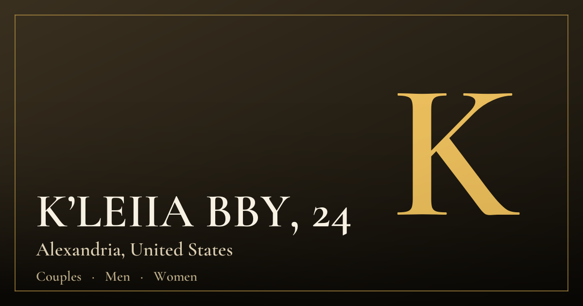 K’LEIIA BBY, 24 — Alexandria