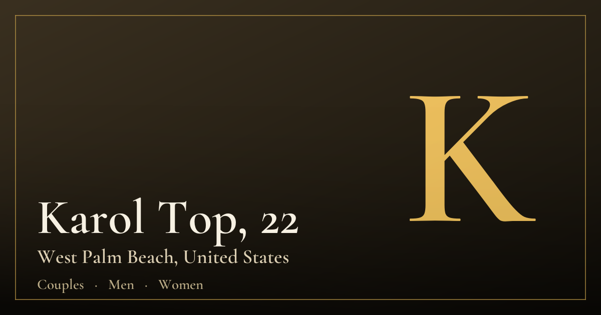 Karol Top, 22 — West Palm Beach