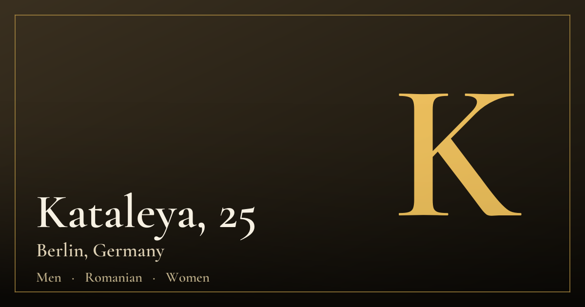 Kataleya, 25 — Berlin