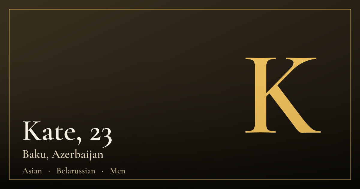 Kate, 23 — Baku
