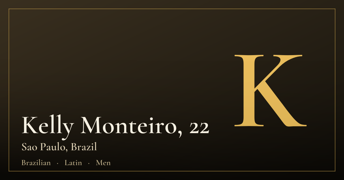 Kelly Monteiro, 22 — Sao Paulo